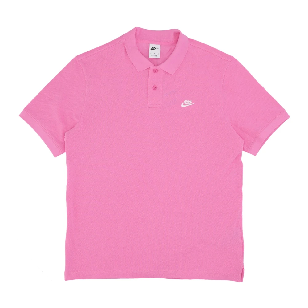 Nike Essential Pique Polo Shirt Playful Pink/White Pink, Herr