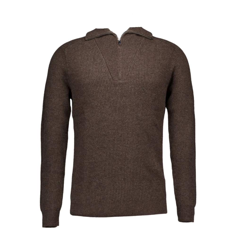 Profuomo Donkerbruine Pullover Sweater Brown Heren