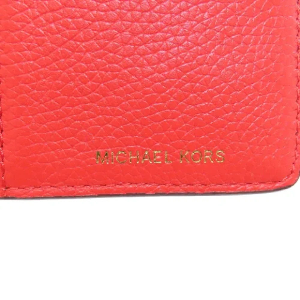Michael Kors Pre-owned Leather wallets Red Dames