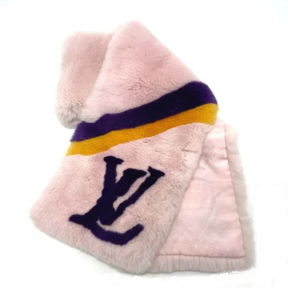 Louis Vuitton Vintage Pre-owned Fabric scarves Pink Dames