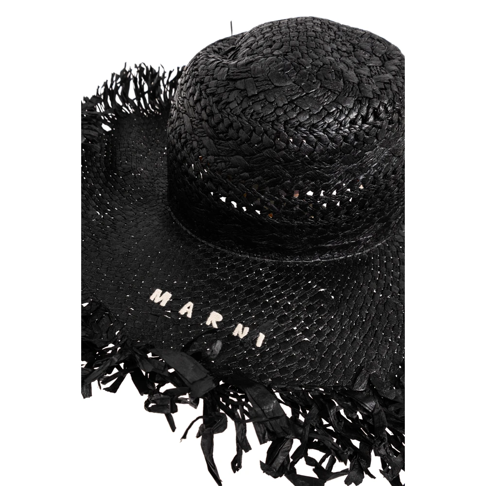 Marni Zonnehoed met logo Black Dames