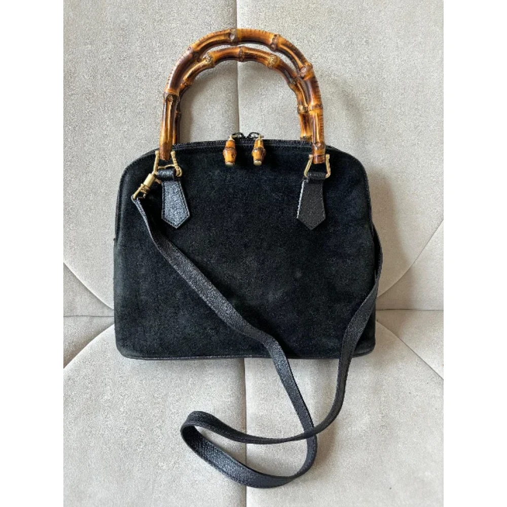 Gucci Vintage Pre-owned Leather gucci-bags Black Dames