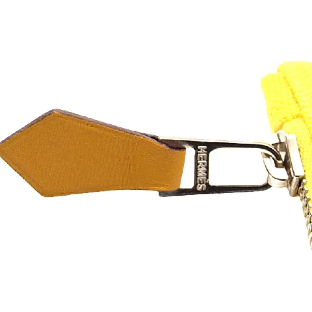 Hermès Vintage Pre-owned Cotton pouches Yellow Dames