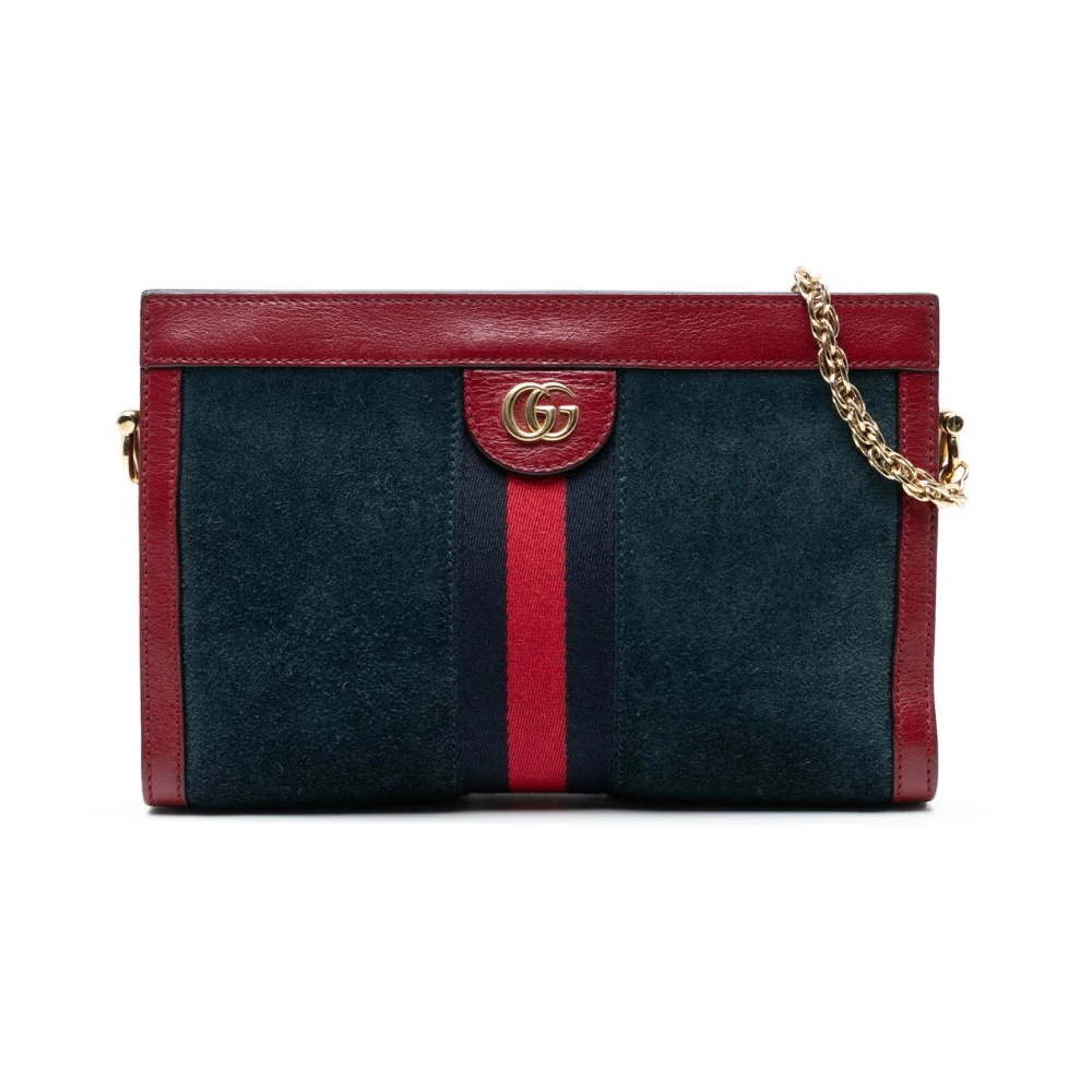 Gucci Vintage Women's Blue Pre-Owned Chain Shoulder Bag