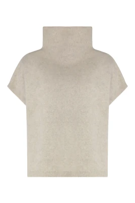 Räfflad Ull Turtleneck Sweater