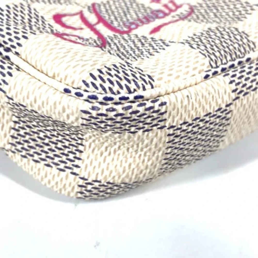 Louis Vuitton Vintage Pre-owned Cotton louis-vuitton-bags White Dames
