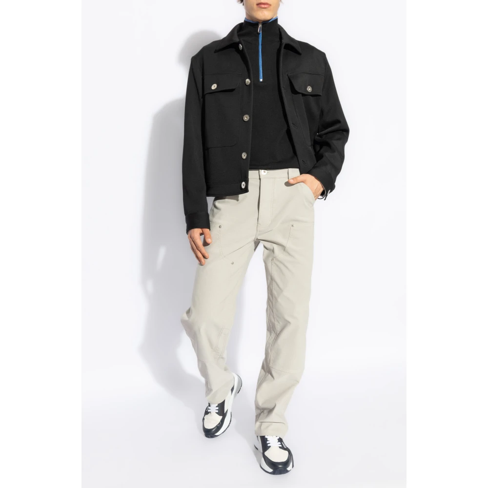 Salvatore Ferragamo Straight-leg broek Gray Heren