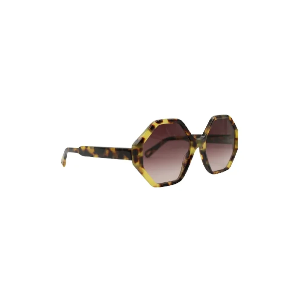 Chloé Pre-owned Acetate sunglasses Yellow Dames