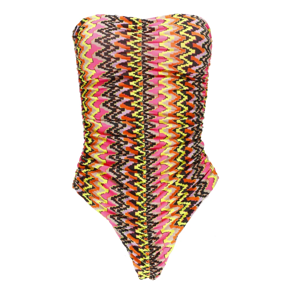 F**k Modig Fuchsia Monokini för Kvinnor Pink, Dam