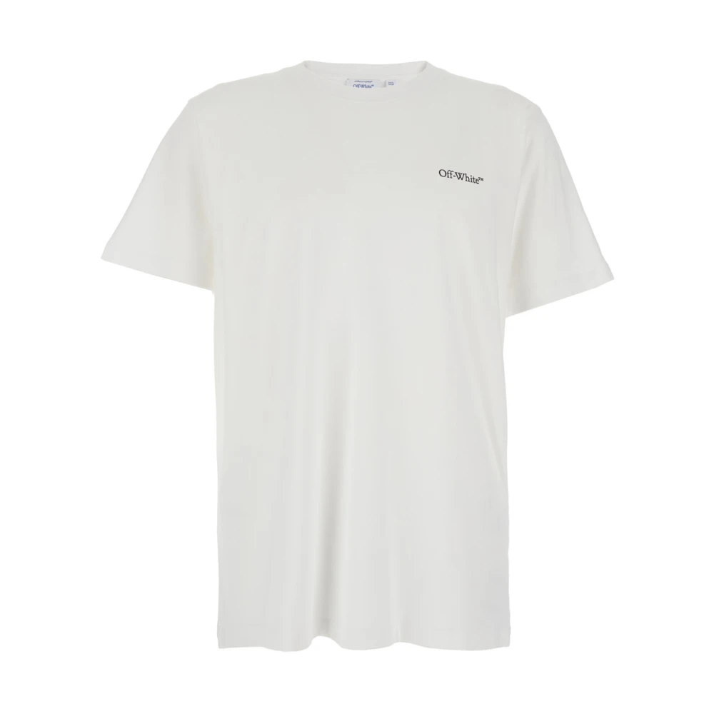 Off White Men's White Off T-Shirts, M, Back Harrow Metal