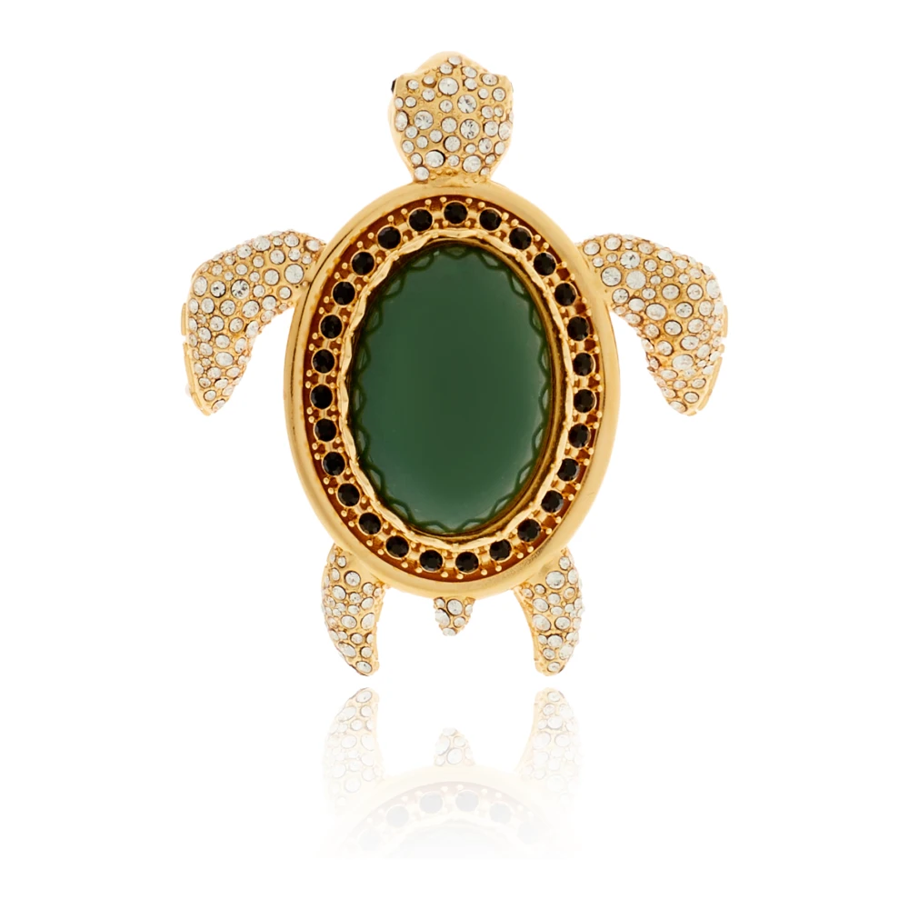 Dolce & Gabbana Uomo Verde - Spilla A Forma Di Tartaruga - Accessories - One Size