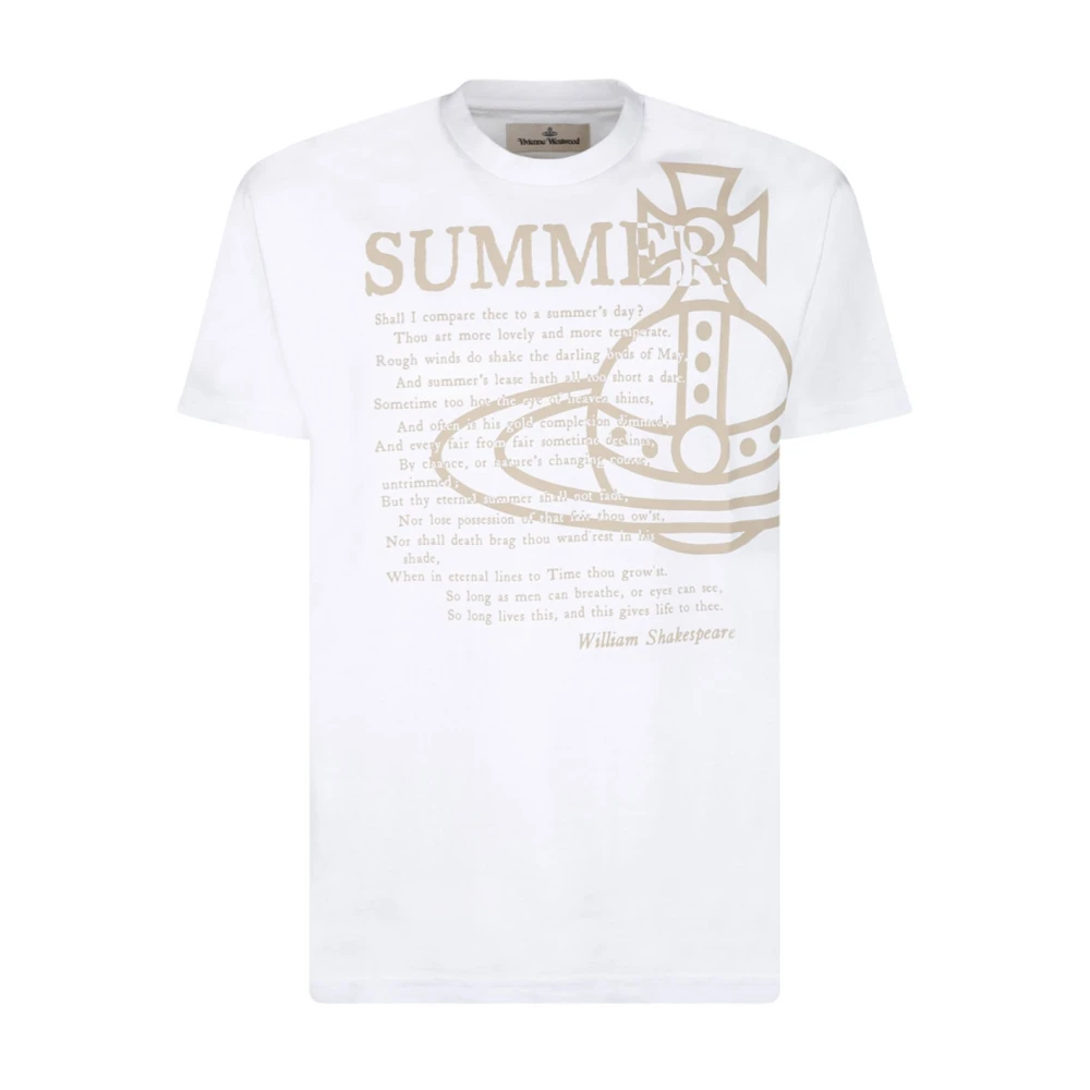 Vivienne Westwood Zomerse Klassieke Witte T-shirts en Polos White