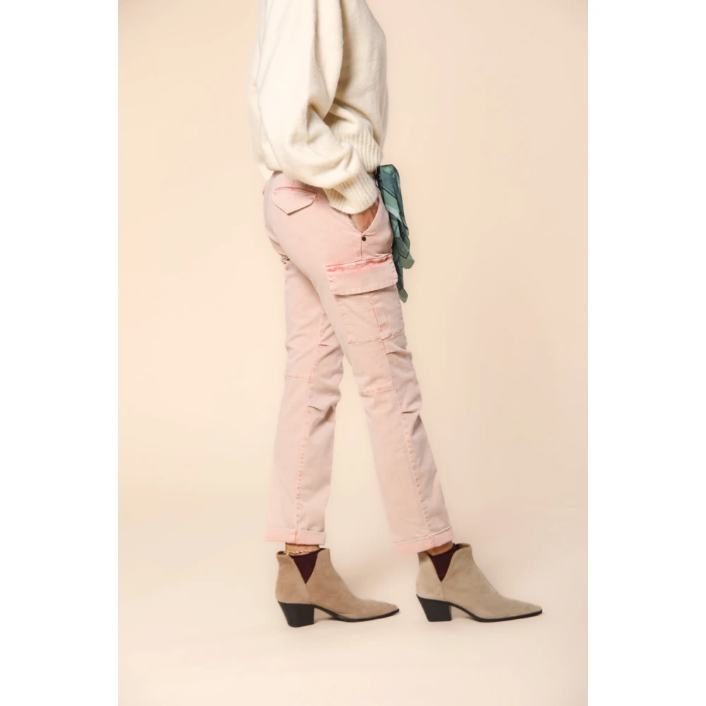 Mason's Cargo broek voor vrouwen Curvy Fit Pink Dames