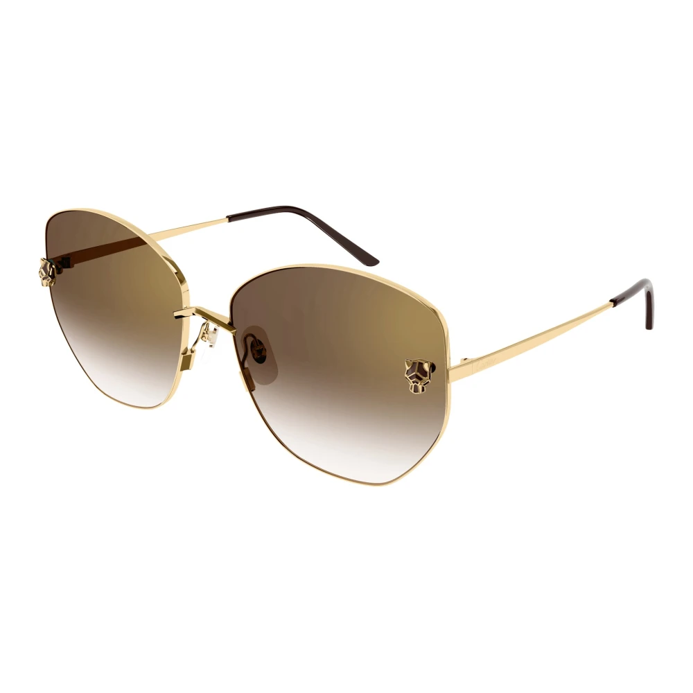 Cartier Women's Yellow Sunglasses, 62 Mm, Panthère Sunglasses
