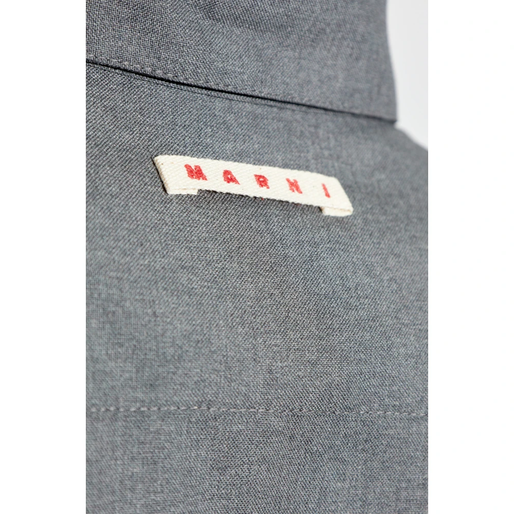 Marni Wollen shirt Gray Heren