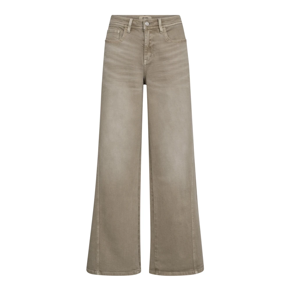Mos Mosh Women's Gray Wide Jeans - Wide Jeans - W30 - Jeans