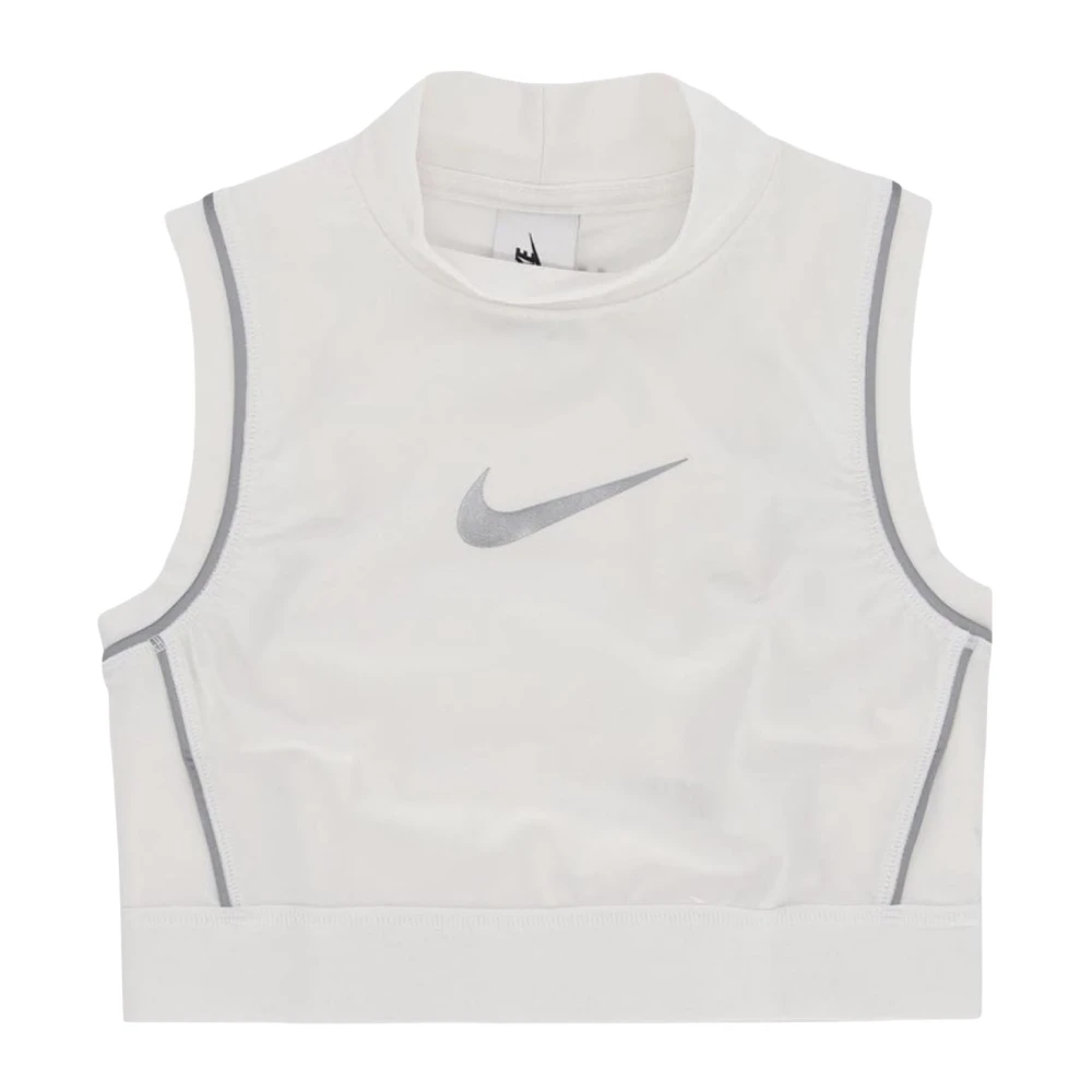 Nike Reflecterende Sportieve Crop Top Limited Edition White Dames