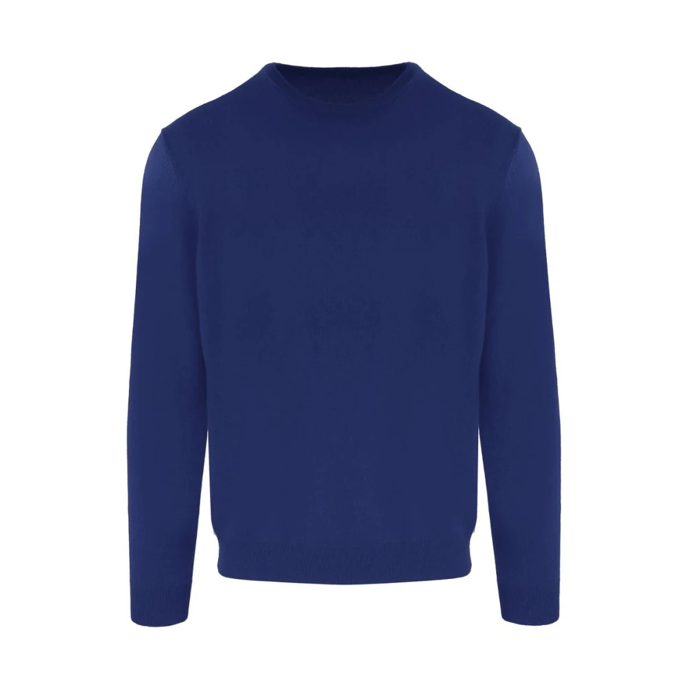 Malo Blauwe Wollen Coltrui Heren Blue Heren