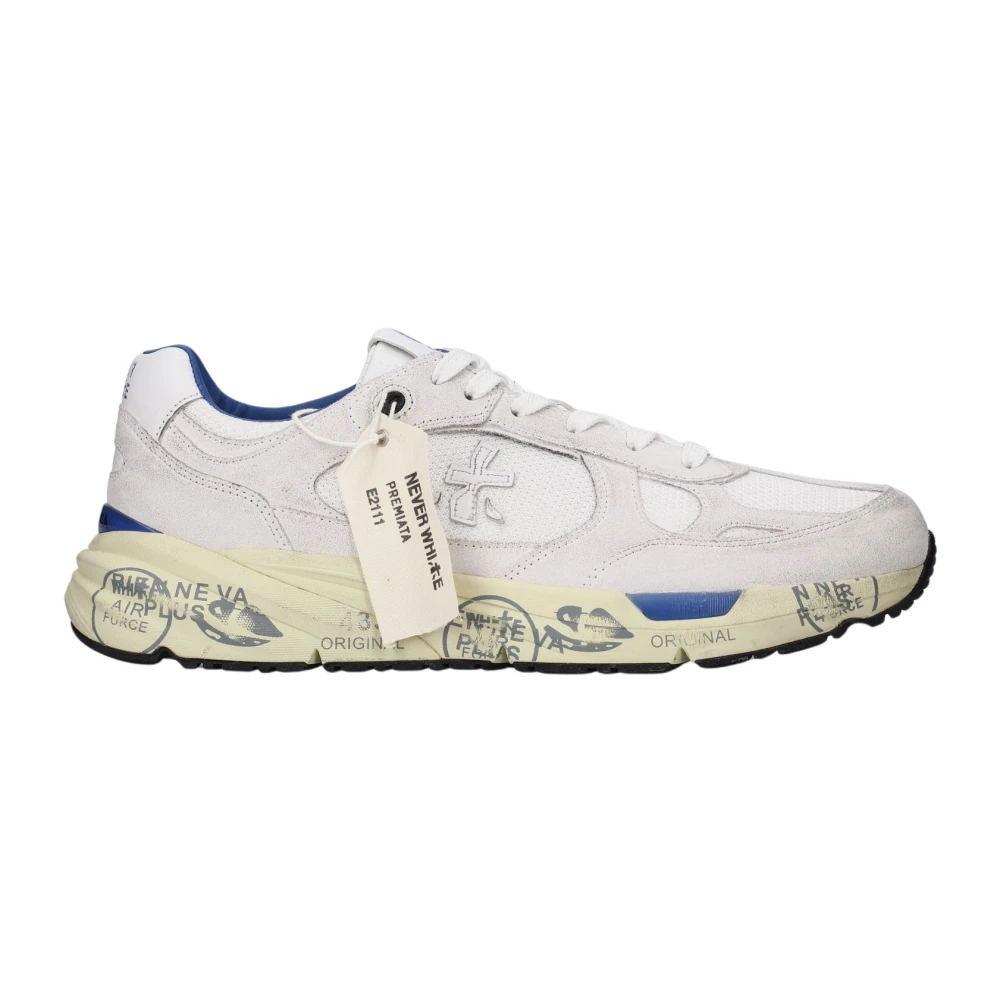 Premiata Men's White Sneakers, 9 Uk, Mase 25 Trainers