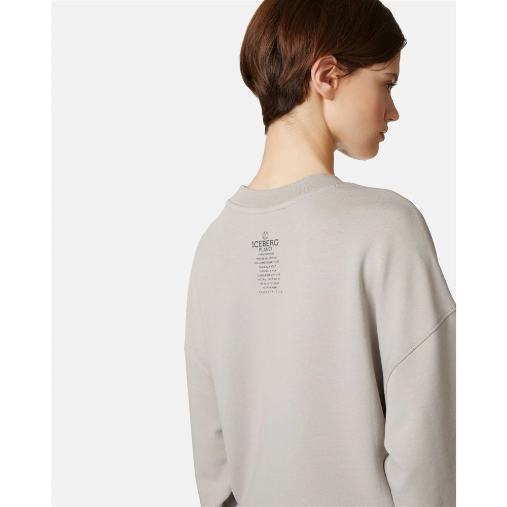 Iceberg Sweatshirt met logo Gray Dames