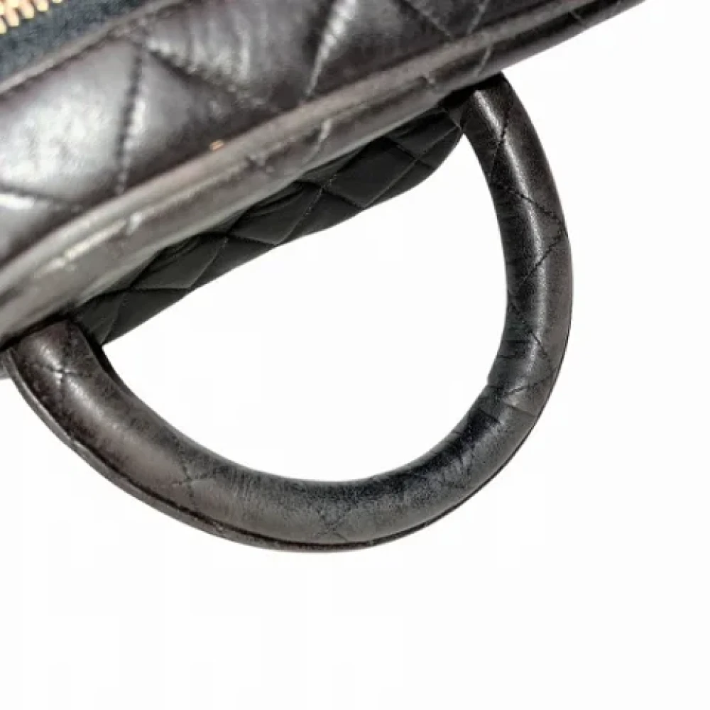 Chanel Vintage Pre-owned Leather handbags Black Dames