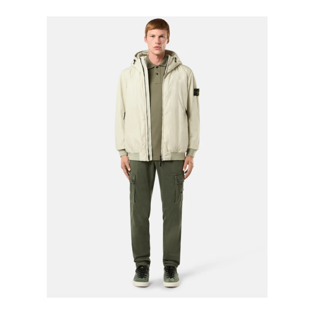 Stone Island Capuchon Windjack Crinkle Reps Beige Heren