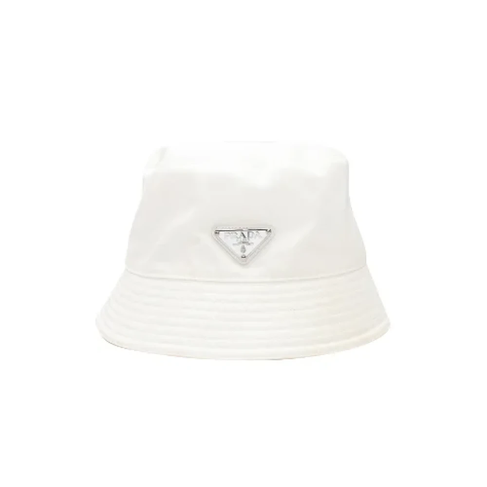 Prada Vintage Pre-owned Fabric hats White Dames