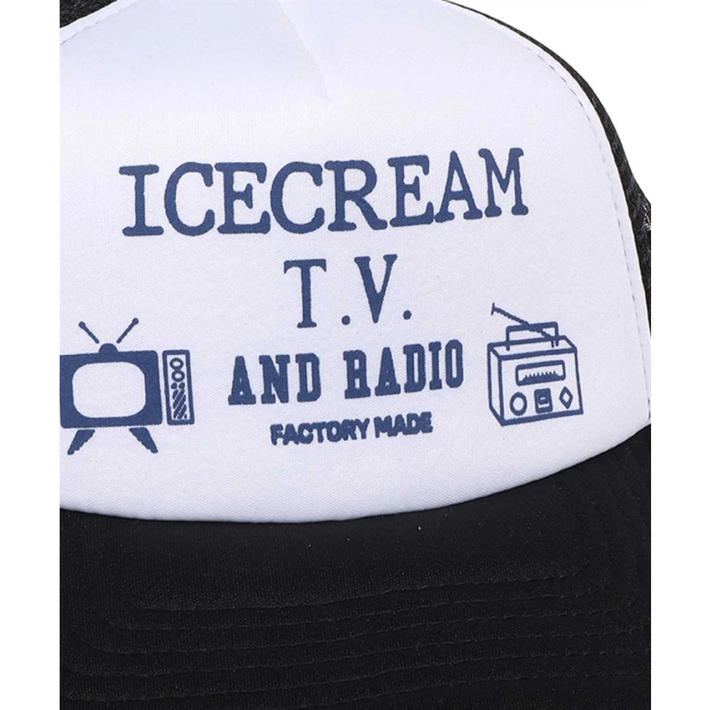 Icecream Mesh Back Baseball Cap Black Heren