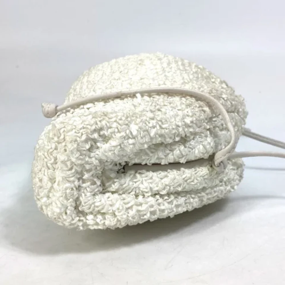 Bottega Veneta Vintage Pre-owned Fabric shoulder-bags White Dames