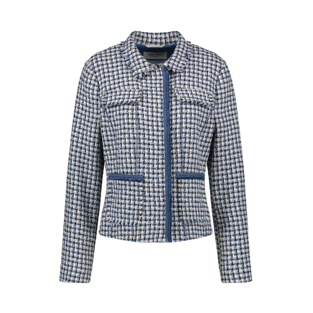 Gerry Weber Tijdloze Blauwe Jack Blouson Stijl Blue Dames