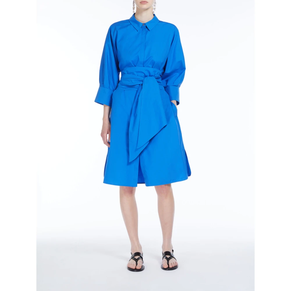 Max Mara Shirt Dresses Blue Dames