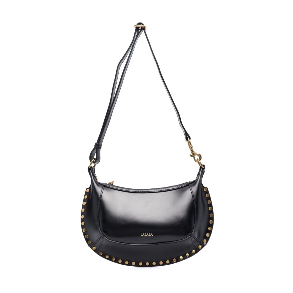 Isabel Marant Women's Black Oskan Moon Shoulder Bag
