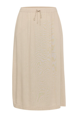 feather-gray-skirt-with-elastic-waist