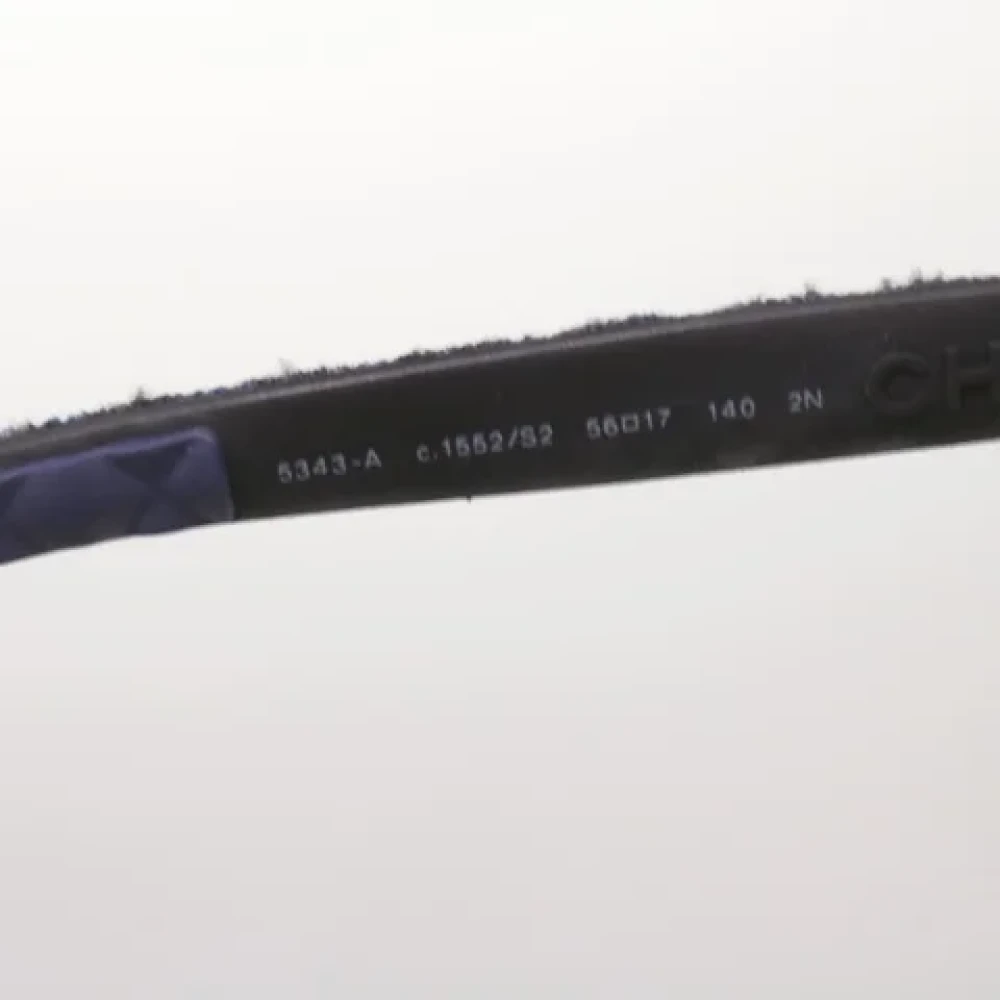 Chanel Vintage Pre-owned Plastic sunglasses Blue Dames