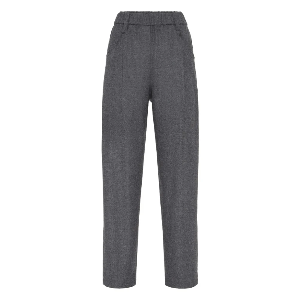 Brunello Cucinelli Women's Gray Stylish Trousers