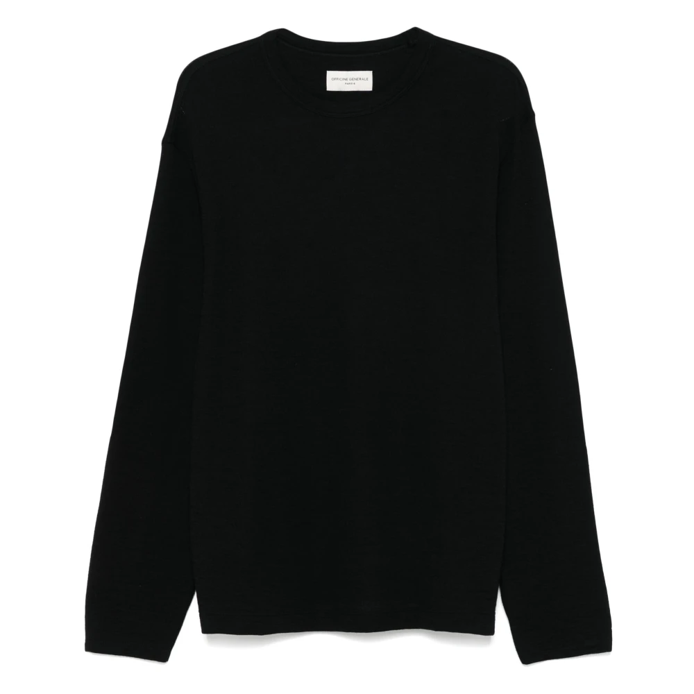 Officine Générale Wolmix Gebreide Kleding Black Heren