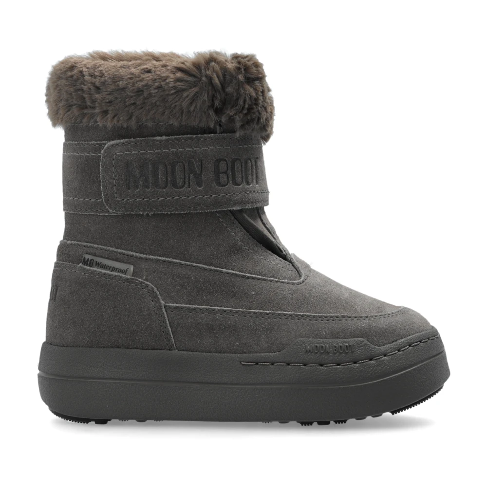 Moon Boot Snö stövlar Jr Park Strap Boot Mocka Gray, Unisex