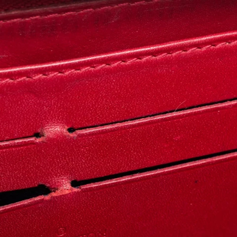 Louis Vuitton Vintage Pre-owned Leather wallets Red Dames