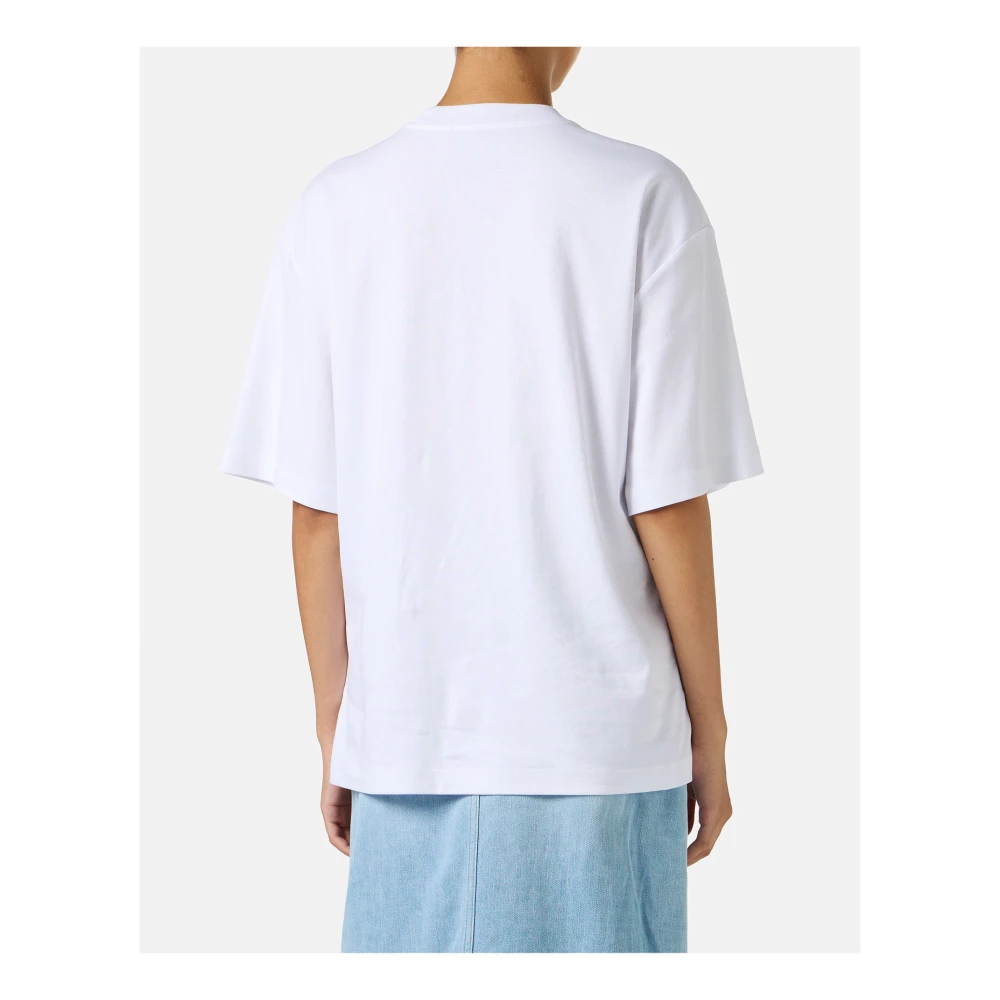 Iceberg Wit katoenen jersey T-shirt met beerprint White Dames