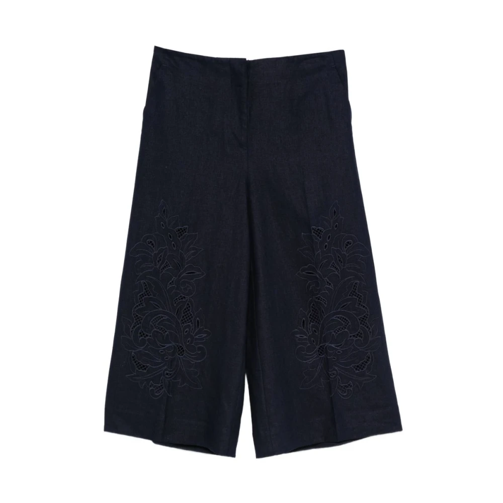 Twinset Donna Blu - Pantaloni Cropped - Trousers - M