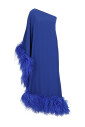 blue-boat-neckline-sleeveless-dress-with-ostrich-feathers
