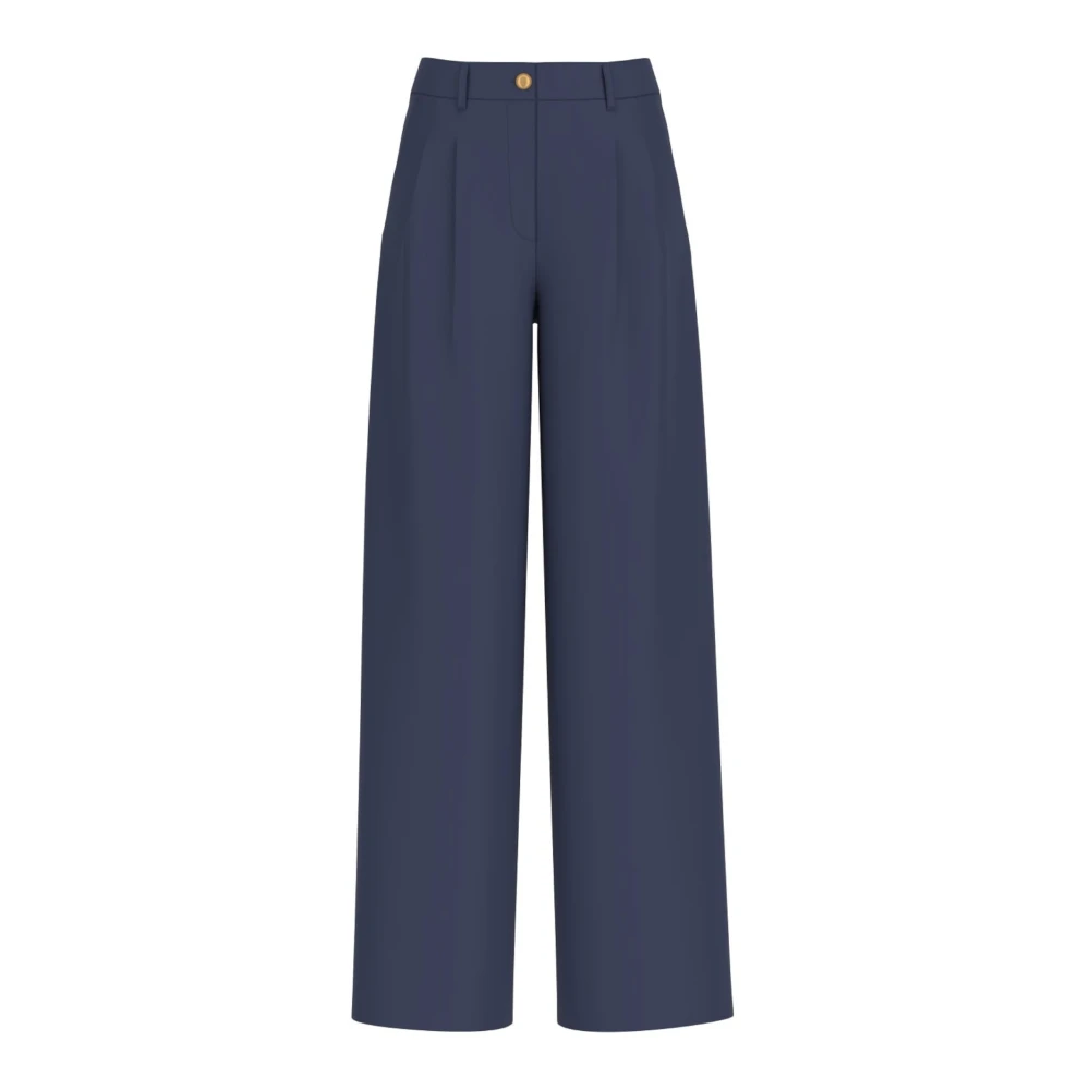 Guess Women's Blue Slim Fit Trousers For