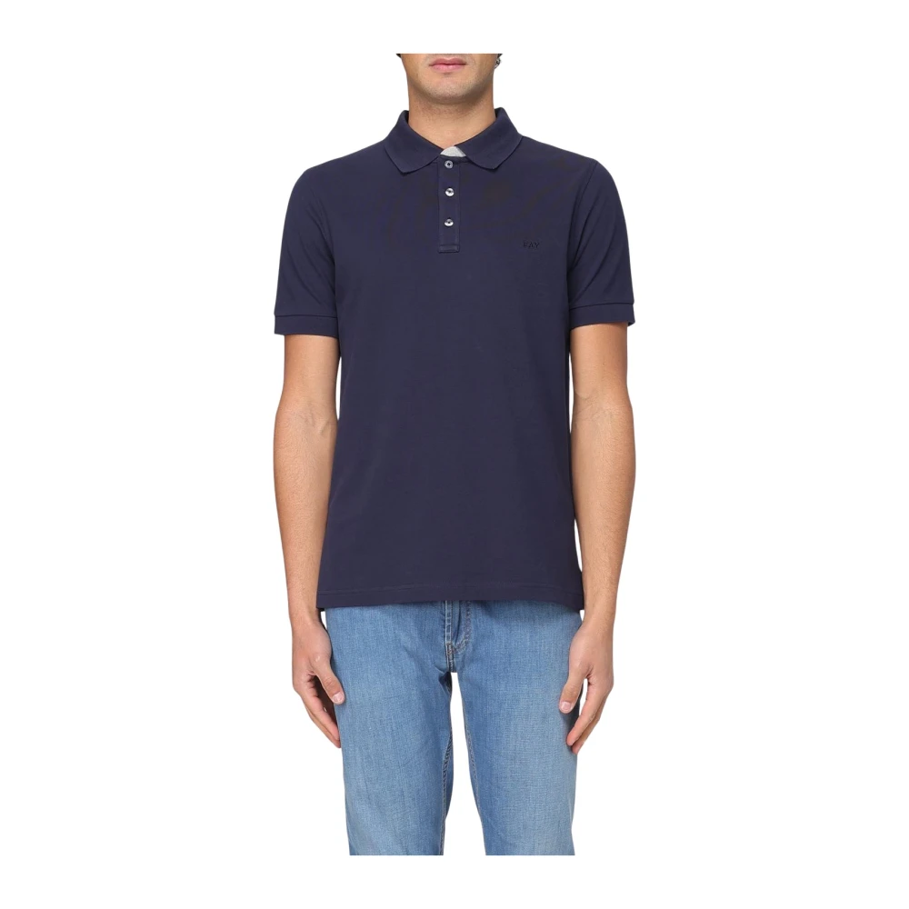 Fay - Tops > Polo Shirts - Blue - Fay - Modalova
