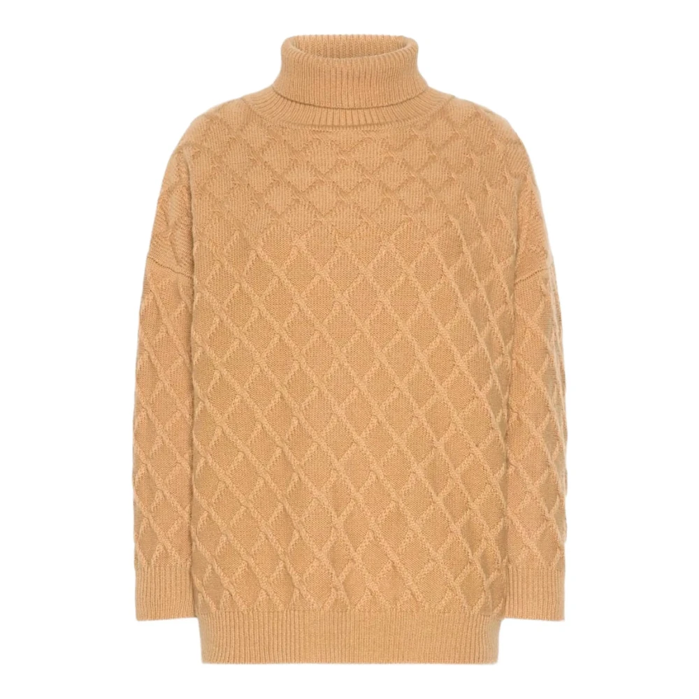 Max Mara , Damen, Strickwaren, Beige, S
