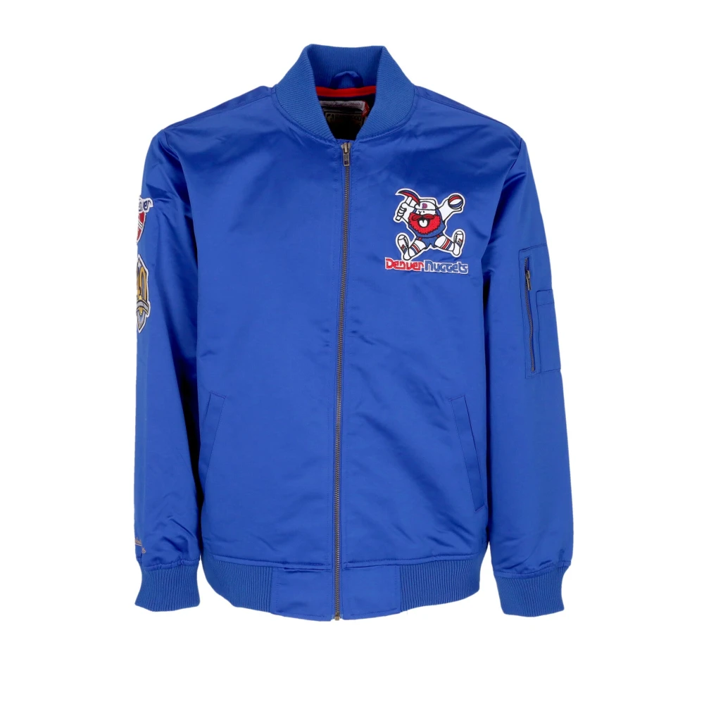 Mitchell & Ness Denver Nuggets Lichtgewicht Satijnen Bomberjack Blue Heren