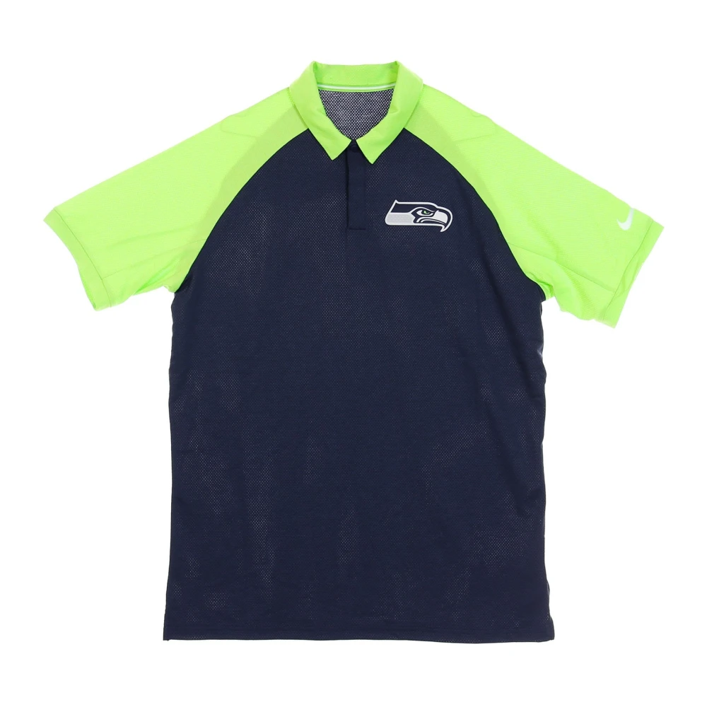 Nike NFL Logo Raglan Polo Blue Heren