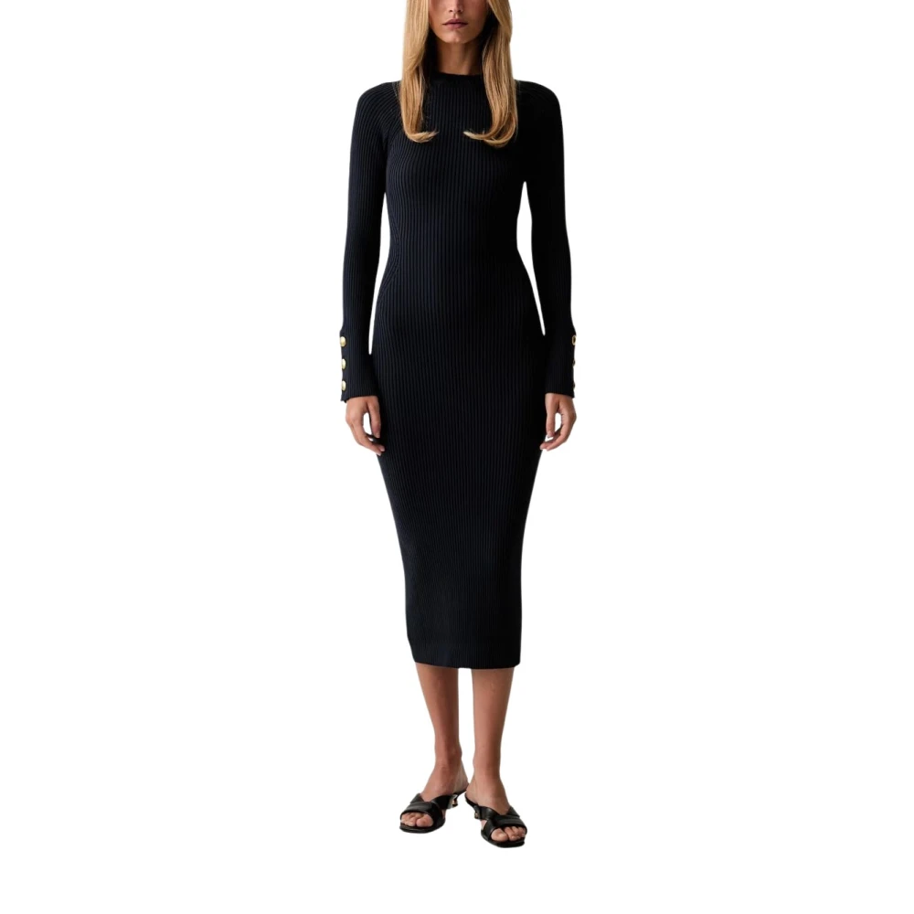 Twinset Donna Nero Abiti, S, New,