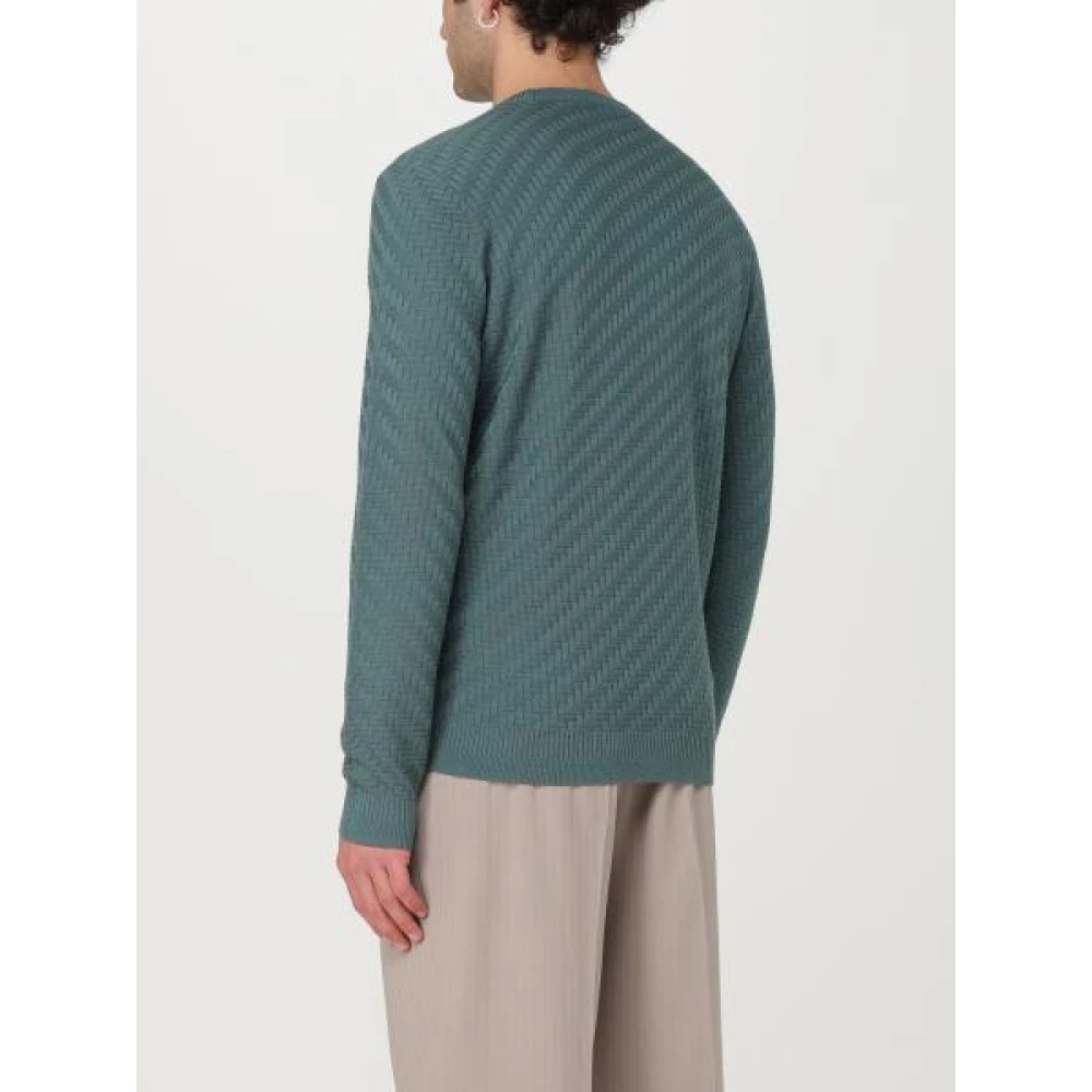 Emporio Armani Groene Sweaters voor Mannen Green Heren