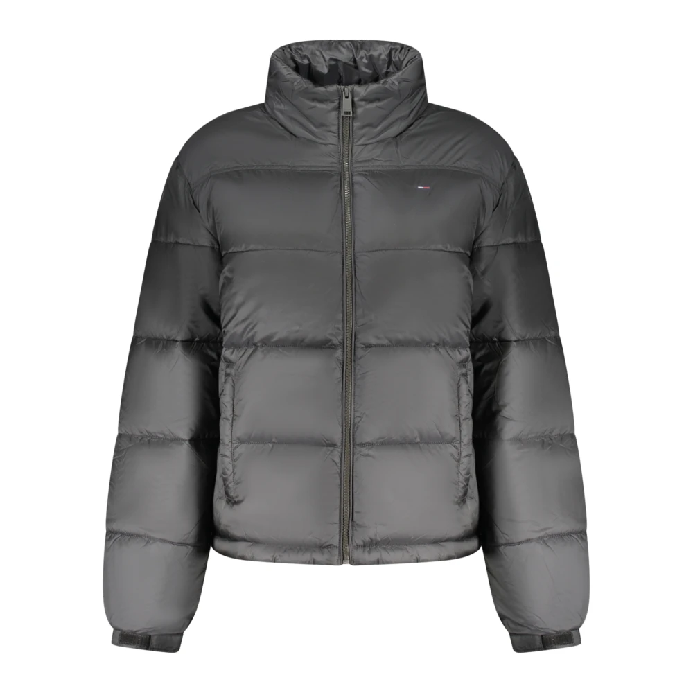 Tommy Hilfiger Women's Black Packable Hood Relaxed Puffer Jacket