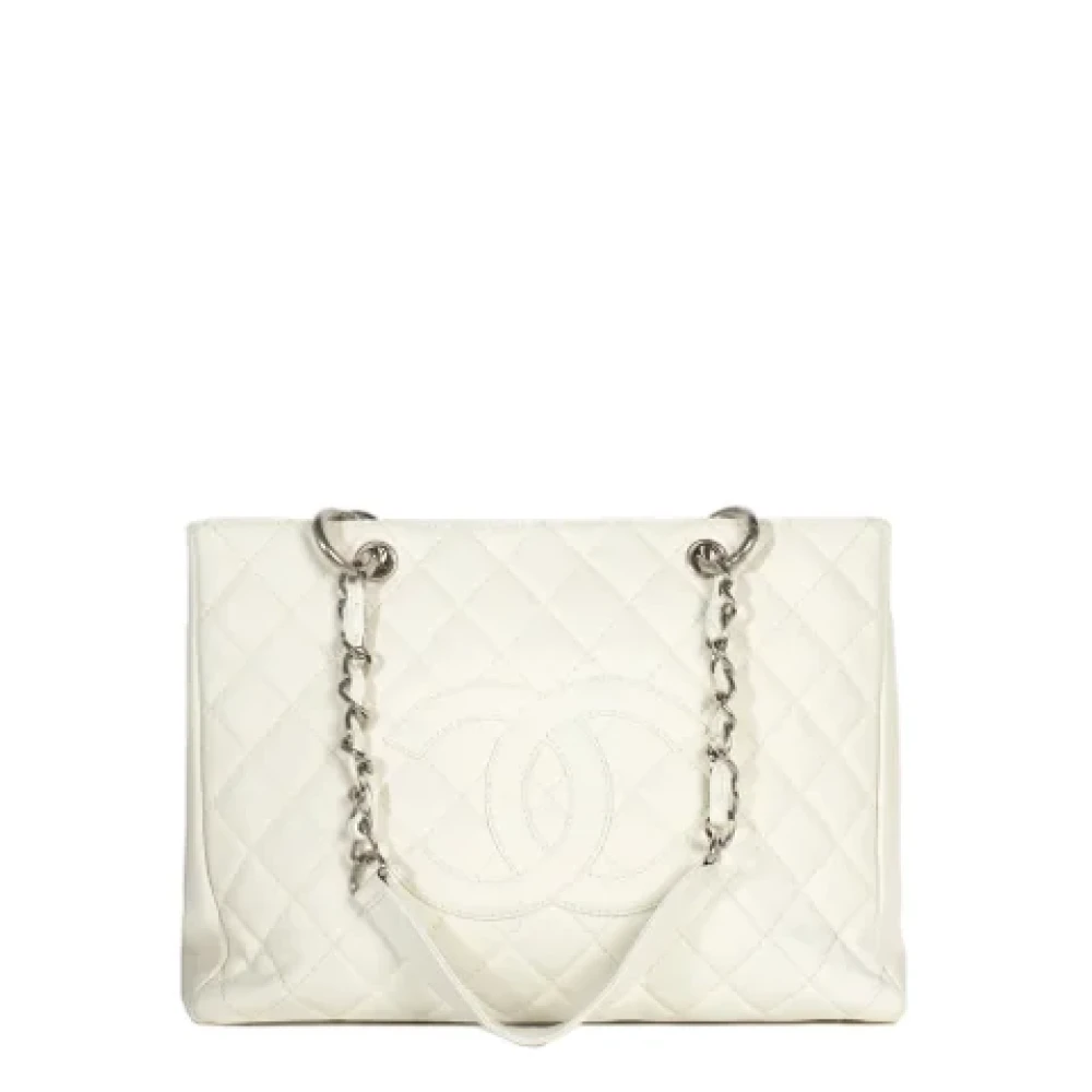 Chanel Vintage Pre-owned Leather handbags White Dames